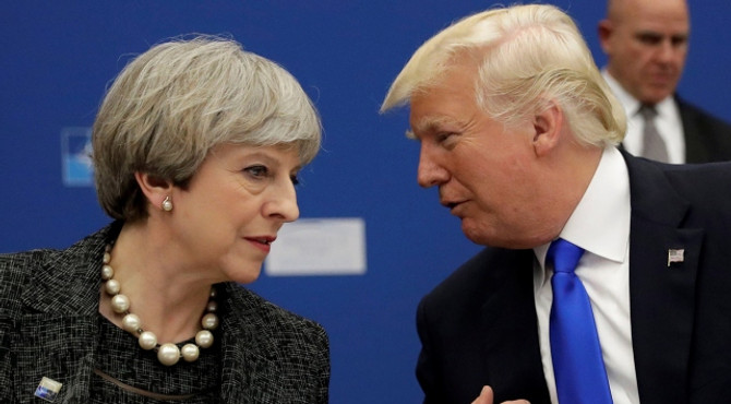 Trump, İngiltere Başbakanı May ile görüştü