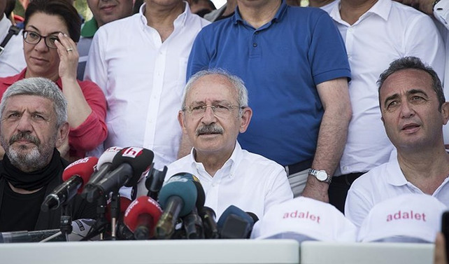 'Adalet' yürüyüşünün bugünkü bölümü tamamlandı