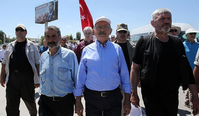 Yürüyüşün ikinci günü tamamlandı