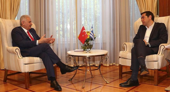 Başbakan Yıldırım ile Çipras görüşmesi başladı