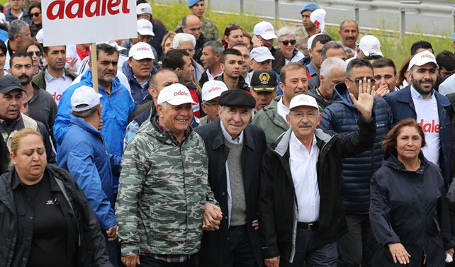 'Adalet yürüyüşü'nde 6. gün tamamlandı