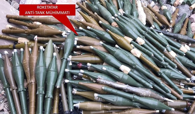 Şırnak'ta 620 roket sevk fişeği ele geçirildi