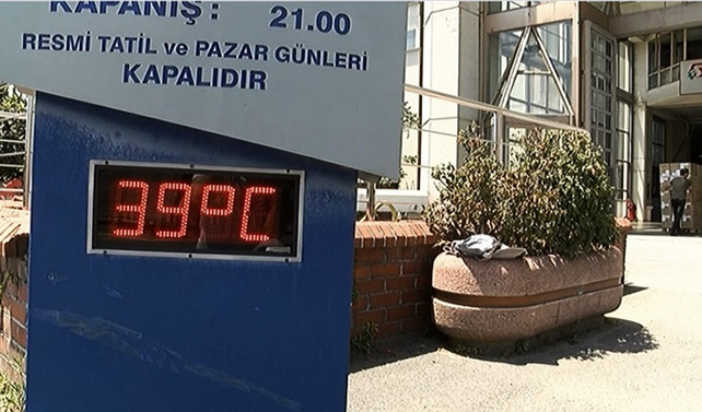 İstanbul'da termometreler 39 dereceyi gösterdi