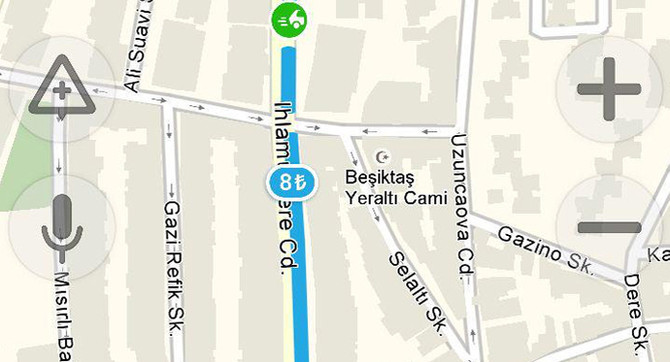 Yandex Navigasyon boşalan park yerlerini gösterecek