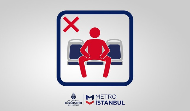 Metro İstanbul'dan yayılarak oturma uyarısı