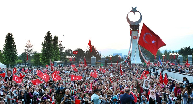 Beştepe'de 15 Temmuz Şehitler Abidesi açıldı