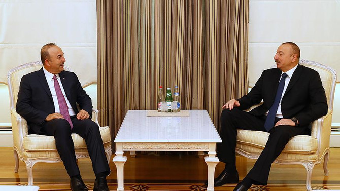 Çavuşoğlu, Aliyev ile görüştü