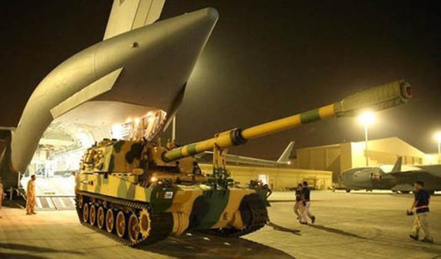 Topçu bataryasının Katar'a intikali tamamlandı