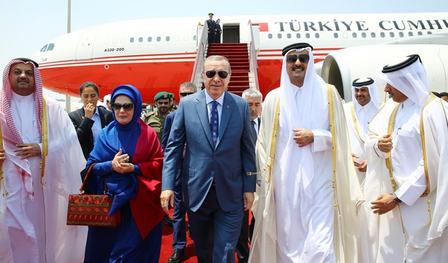 Cumhurbaşkanı Erdoğan Katar'da