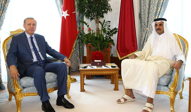 Erdoğan, Katar Emiri ile görüştü
