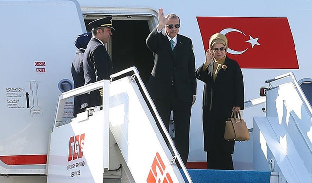 Erdoğan, Katar'dan ayrıldı