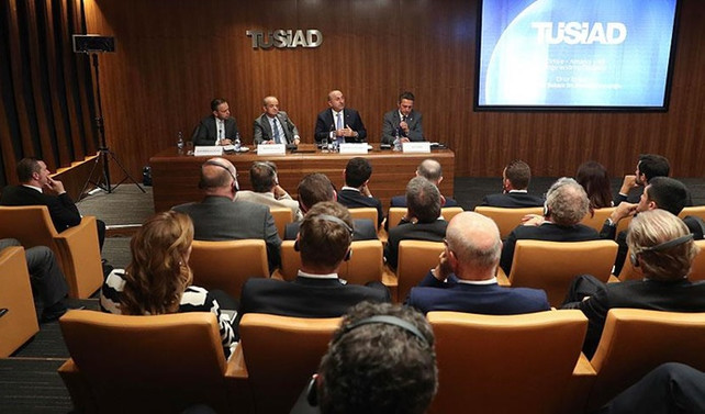 Çavuşoğlu, TÜSİAD'ı ziyaret etti