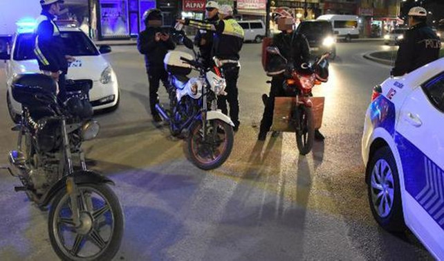 6 bin motosiklet trafik men edildi