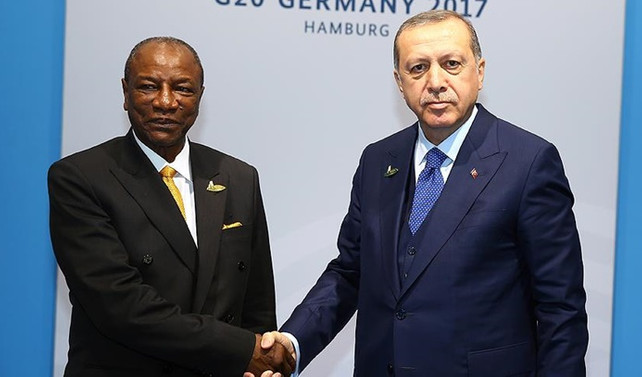 Erdoğan, Gine Cumhurbaşkanı ile görüştü