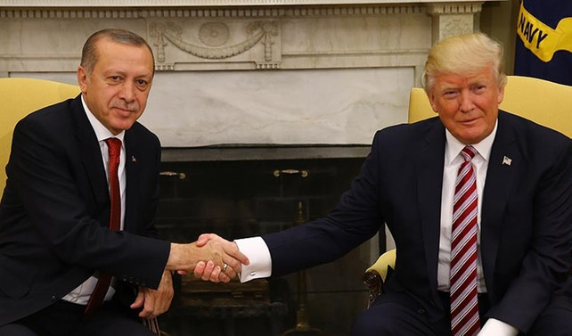 Cumhurbaşkanı Erdoğan ile Trump'la görüştü