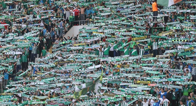 Bursaspor taraftarı Vodafone Park'ta yok