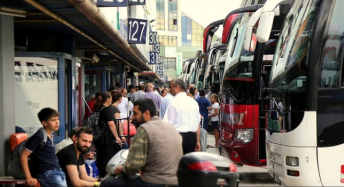 Bayram yoğunluğuna otobüs takviyesi