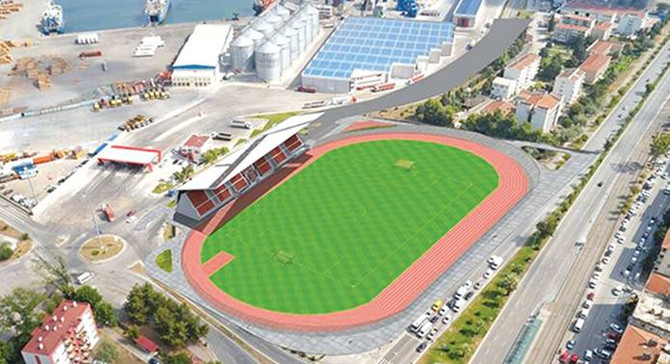 Olimpiyatlar için yapılan pist yıkıldı