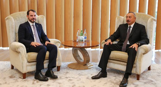 Bakan Albayrak, Aliyev'le görüştü