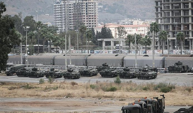 Suriye sınırına askeri sevkiyat