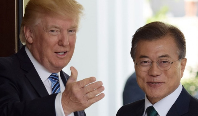 Trump ve Moon Kuzey Kore'yi konuştu