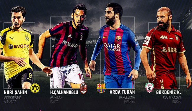 Milli futbolcular Avrupa'nın dört bir yanında