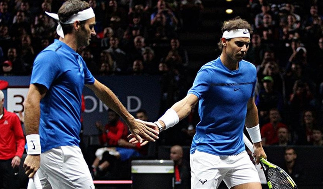 Nadal-Federer çifti ilk maçını kazandı