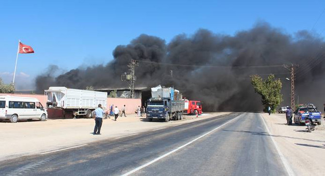 Hatay'da hurdalıkta patlama