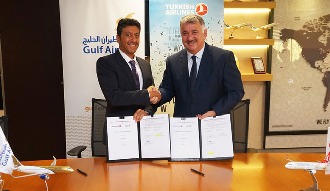 Gulf Air ile THY'den iş birliği
