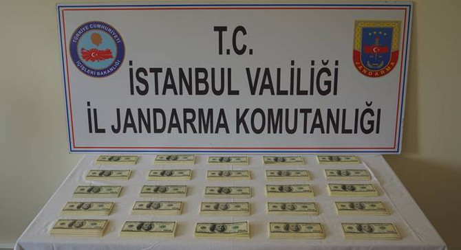 340 bin liralık sahte dolar ele geçirildi