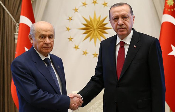Erdoğan-Bahçeli Beştepe'de görüştü
