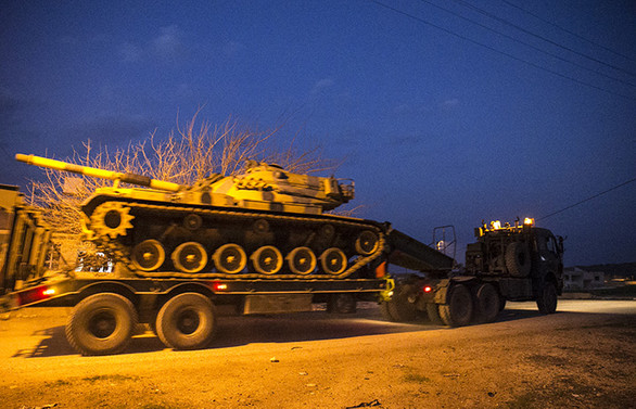 Suriye sınırına tank sevkiyatı