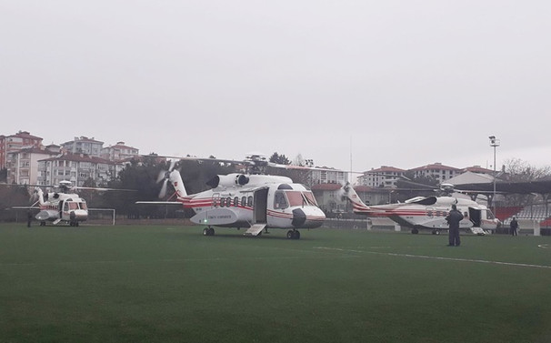 Erdoğan'ın helikopteri acil iniş yaptı