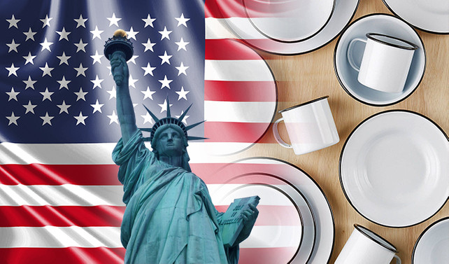 Amerikalı müşteri restoranlar için emaye kaplar satın alacak