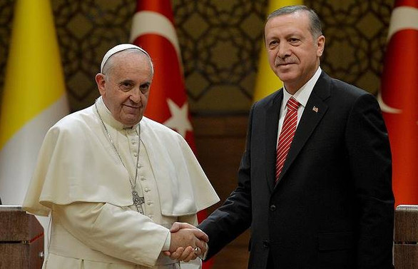Erdoğan, Vatikan'da Papa'yla görüşecek