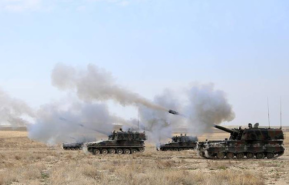 TSK'dan PYD hedeflerine topçu atışlarıyla karşılık