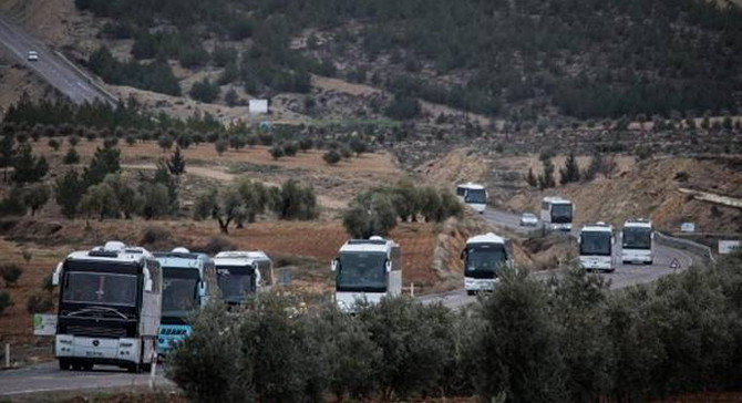 ÖSO Kilis'ten otobüslerle sınırı geçti
