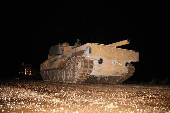 Suriye sınırına askeri sevkiyat