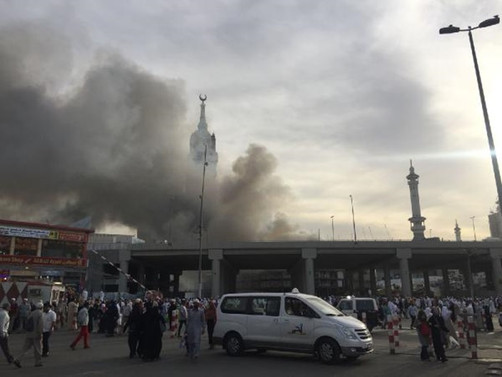 Kabe yakınlarında yangın