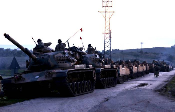 Suriye sınırına askeri sevkiyat