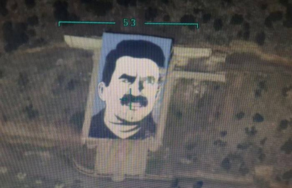 Afrin'deki Öcalan Anıtı SİHA ile imha edildi