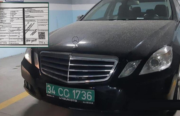 Suudi Başkonsolosluğuna ait diplomatik plakalı araç otoparkta bulundu