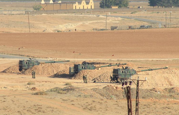 Fırat'ın doğusuna top atışı