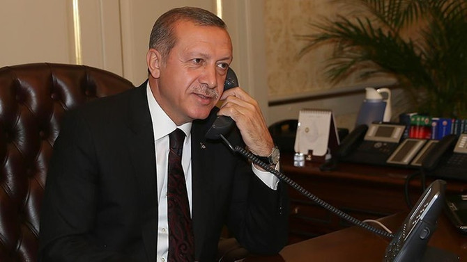 Cumhurbaşkanı Erdoğan, Salih'i tebrik etti