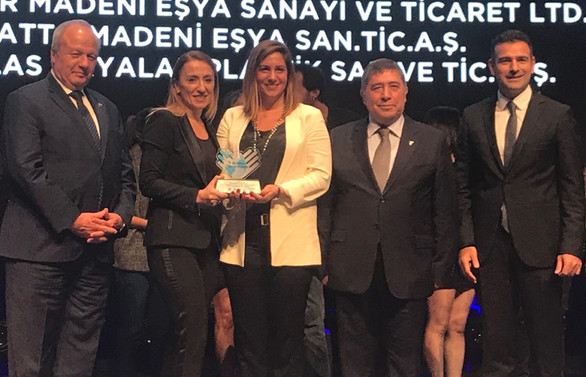 Sarten'in plastik üstü metal kapak tasarımına ödül geldi