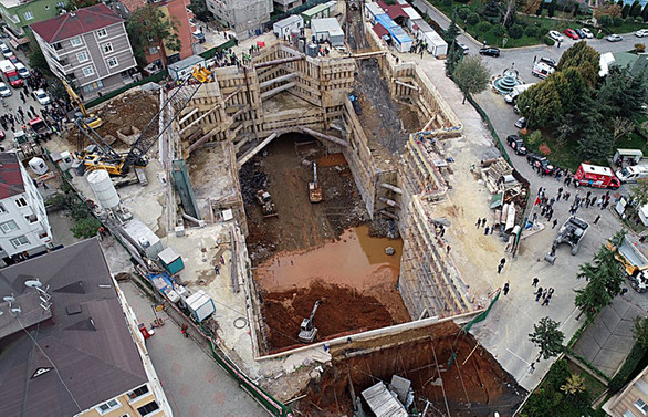 Metro inşaatı yakınında göçük: 2 ölü