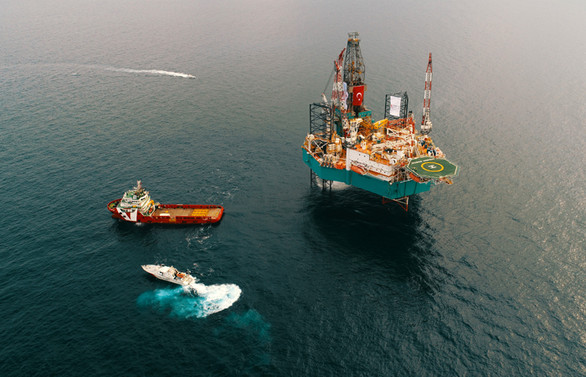 Mersin açıklarında sığ deniz sondajı