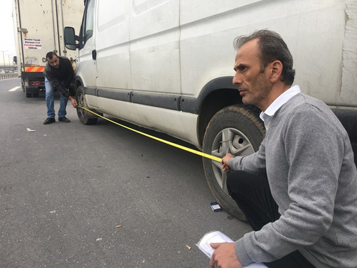 Ticari araç sahipleri eylem yaptı