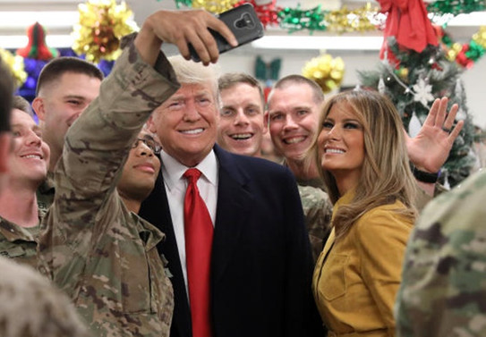 Irak'ı ziyaret eden Trump'tan Suriye mesajı