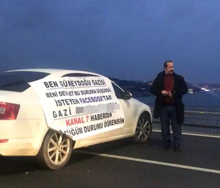Köprüdeki trafiği durduran eylem sona erdi